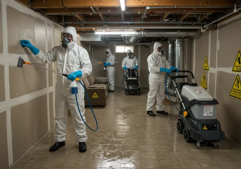 Basement Moisture Removal and Structural Drying process in Williams County, ND